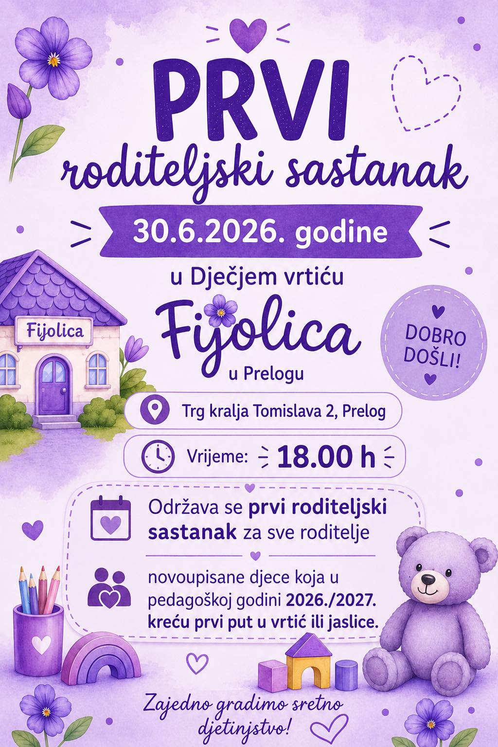 PLAKAT PRVI RODITELJSKI SASTANAK